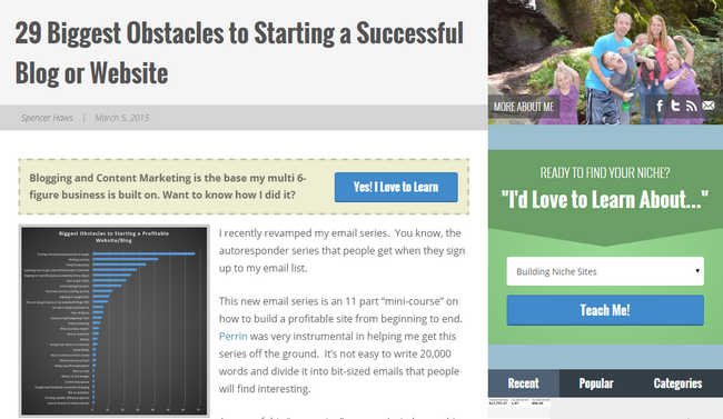 29 Biggest Obstacles to Starting a Successful Blog or Website